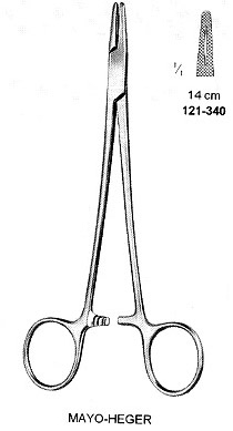 Needle Holder, Mayo-Heger